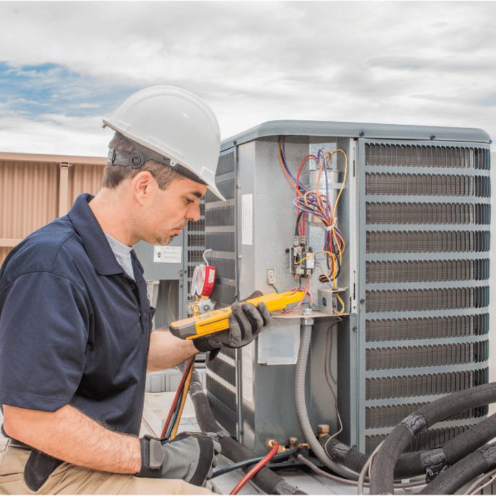 Grand Bend Duct Cleaning certified duct cleaning technician on a service call in Grand Bend, Ontario